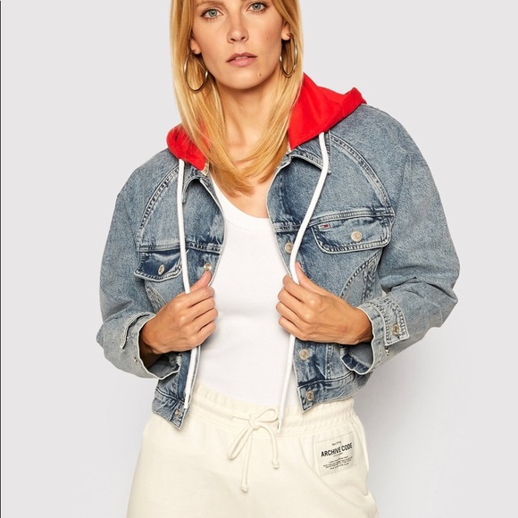 Denim Tommy Hilfiger Denim Hoodie Jacket - Picture 11 of 12